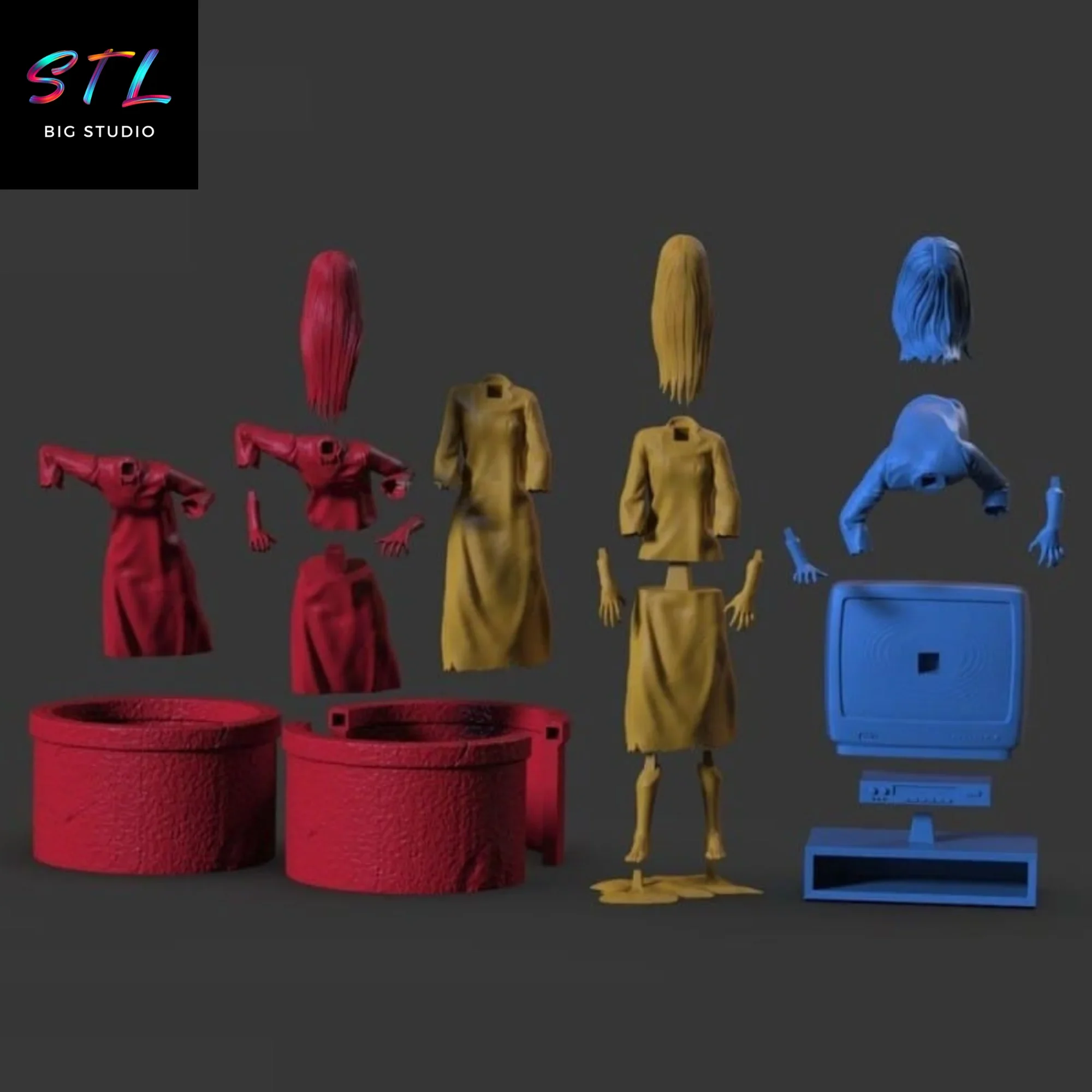 stl the ring figura samara impresion 3d stl the ring figura samara impresion 3d