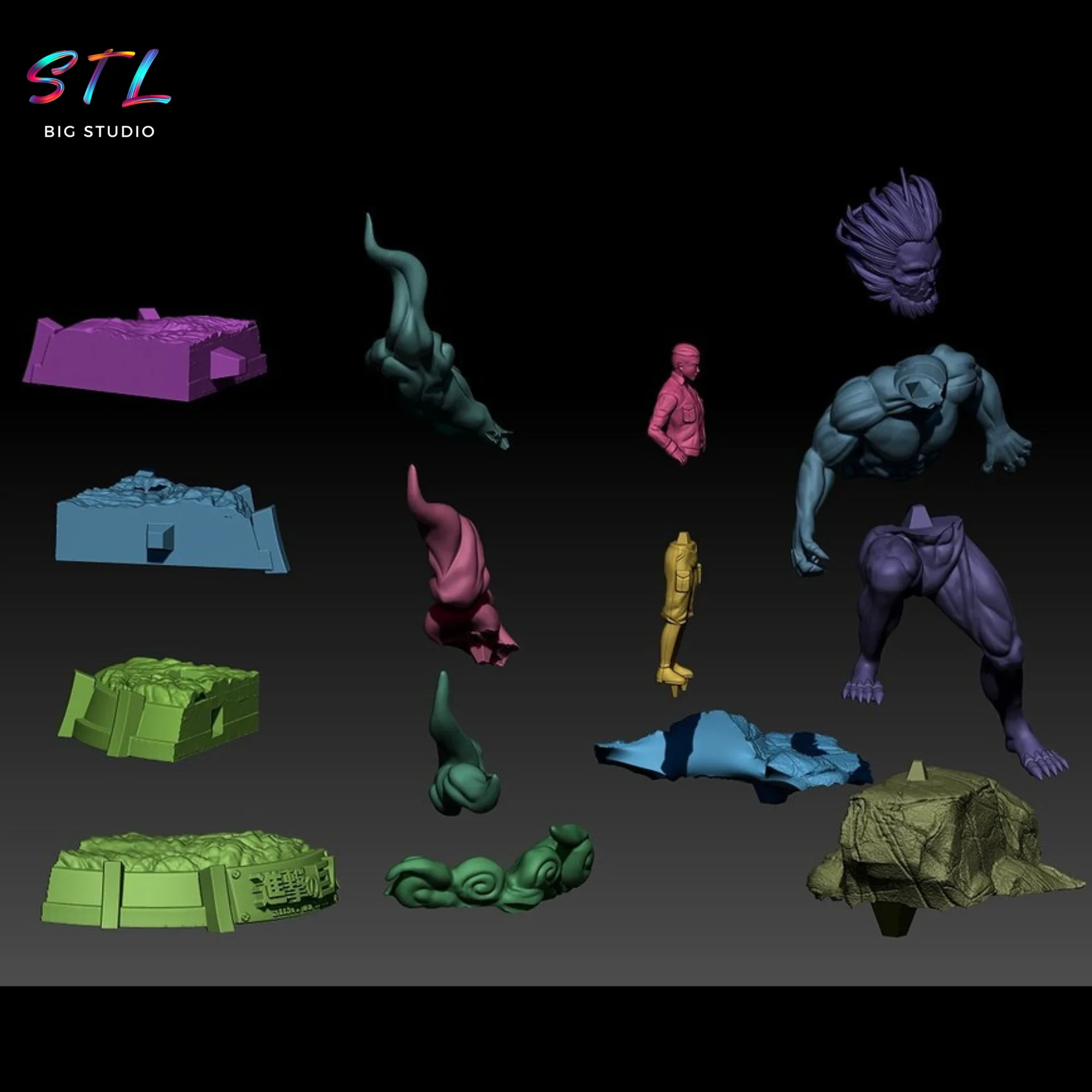 stl titan mandibula shingeki no kyojin impresion 3d stl titan mandibula shingeki no kyojin impresion 3d