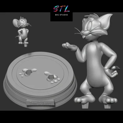 stl tom y jerry impresion 3d