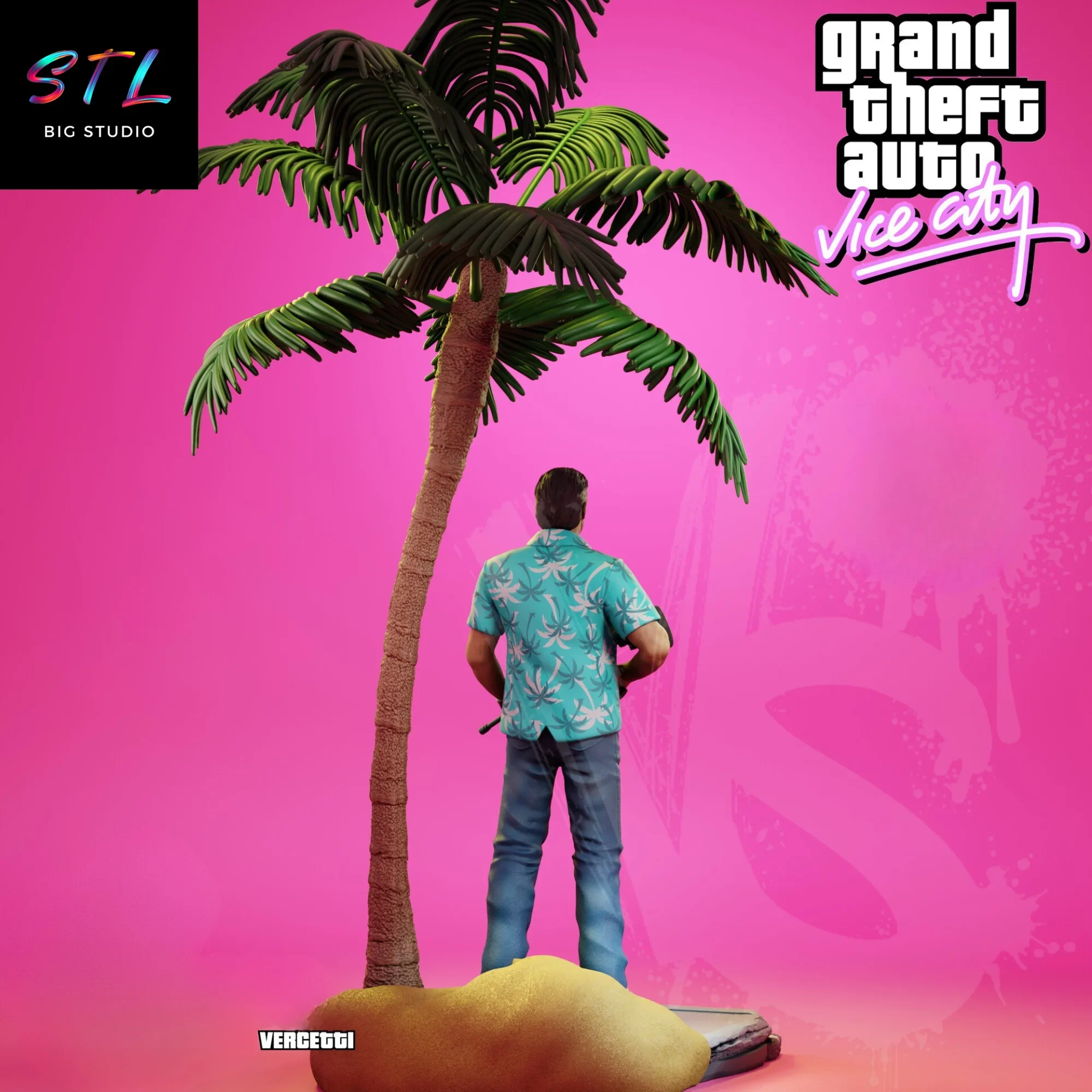 stl tommy vercetti gta vice city para impresion 3d stl tommy vercetti gta vice city para impresion 3d