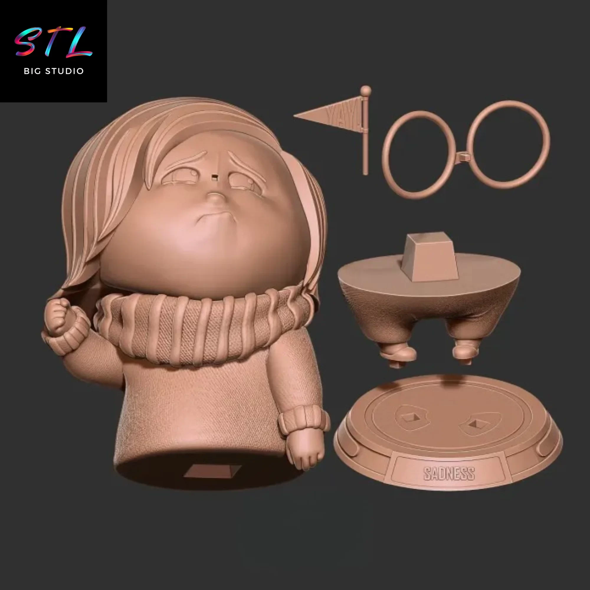 stl tristeza pelicula del reves impresion 3d stl tristeza pelicula del reves impresion 3d