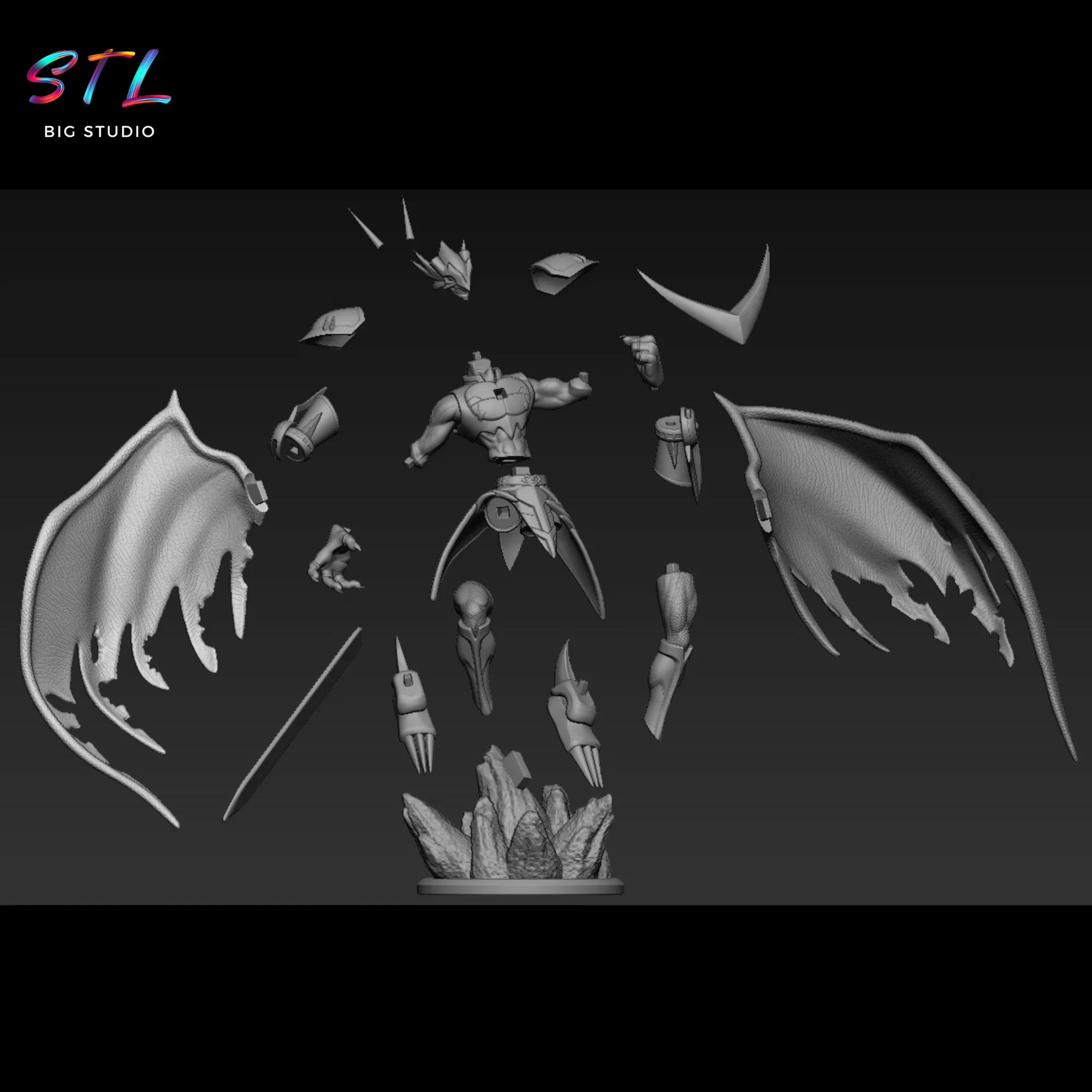 stl ulforceveedramon figura impresion 3d digimon stl ulforceveedramon figura impresion 3d digimon