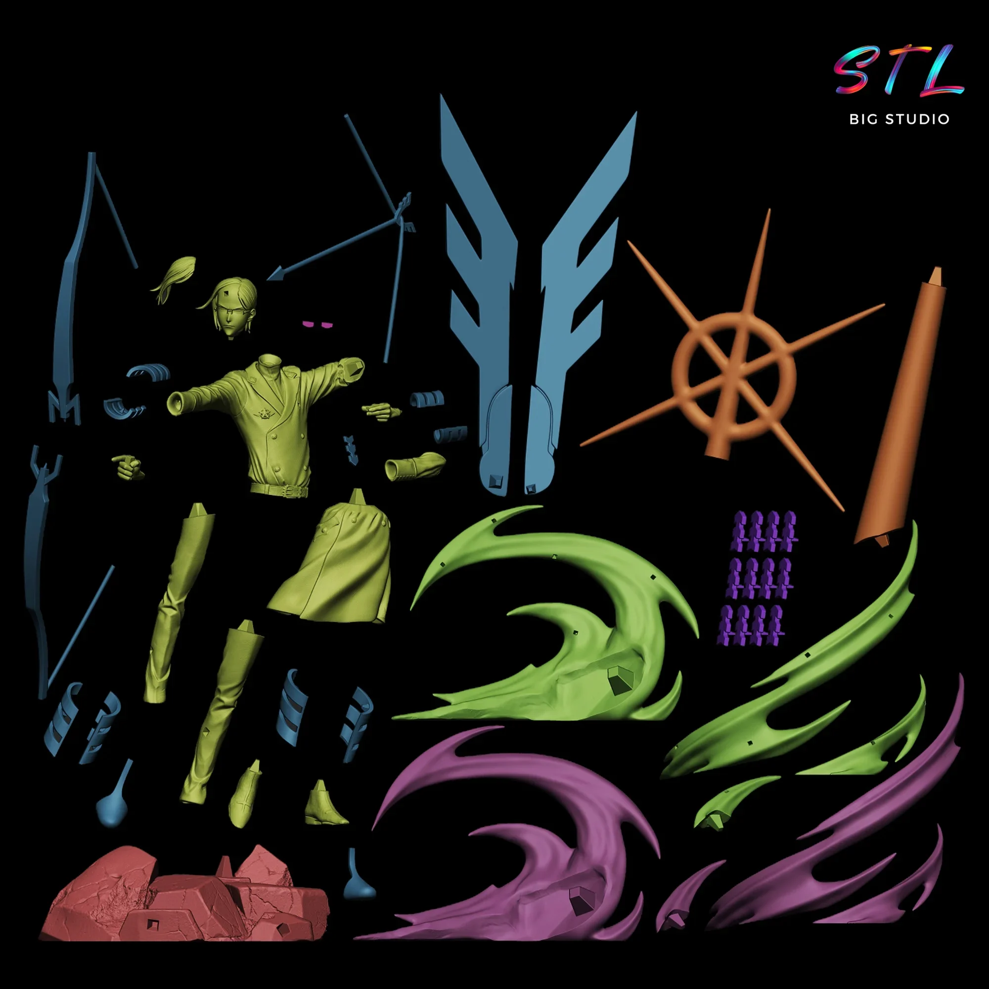 stl uryu ishida impresion 3d figura bleach stl uryu ishida impresion 3d figura bleach