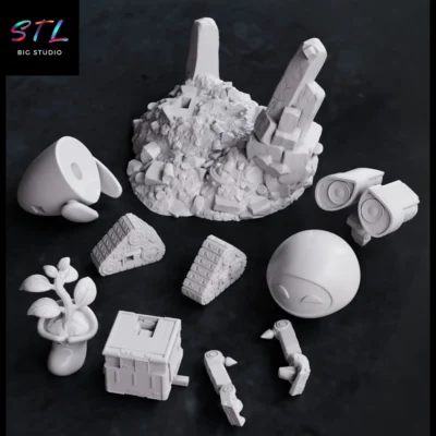 stl wall-e y eve para impresion 3d