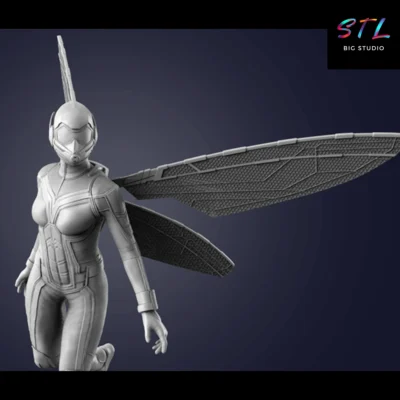 stl wasp diorama marvel impresion 3d