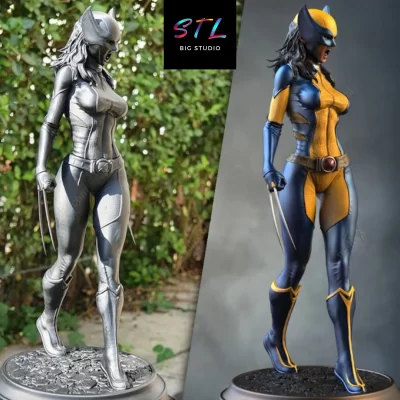 stl x23 laura kinney figura impresion 3d x men