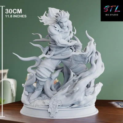 stl yami sukehiro figura black clover impresion 3d