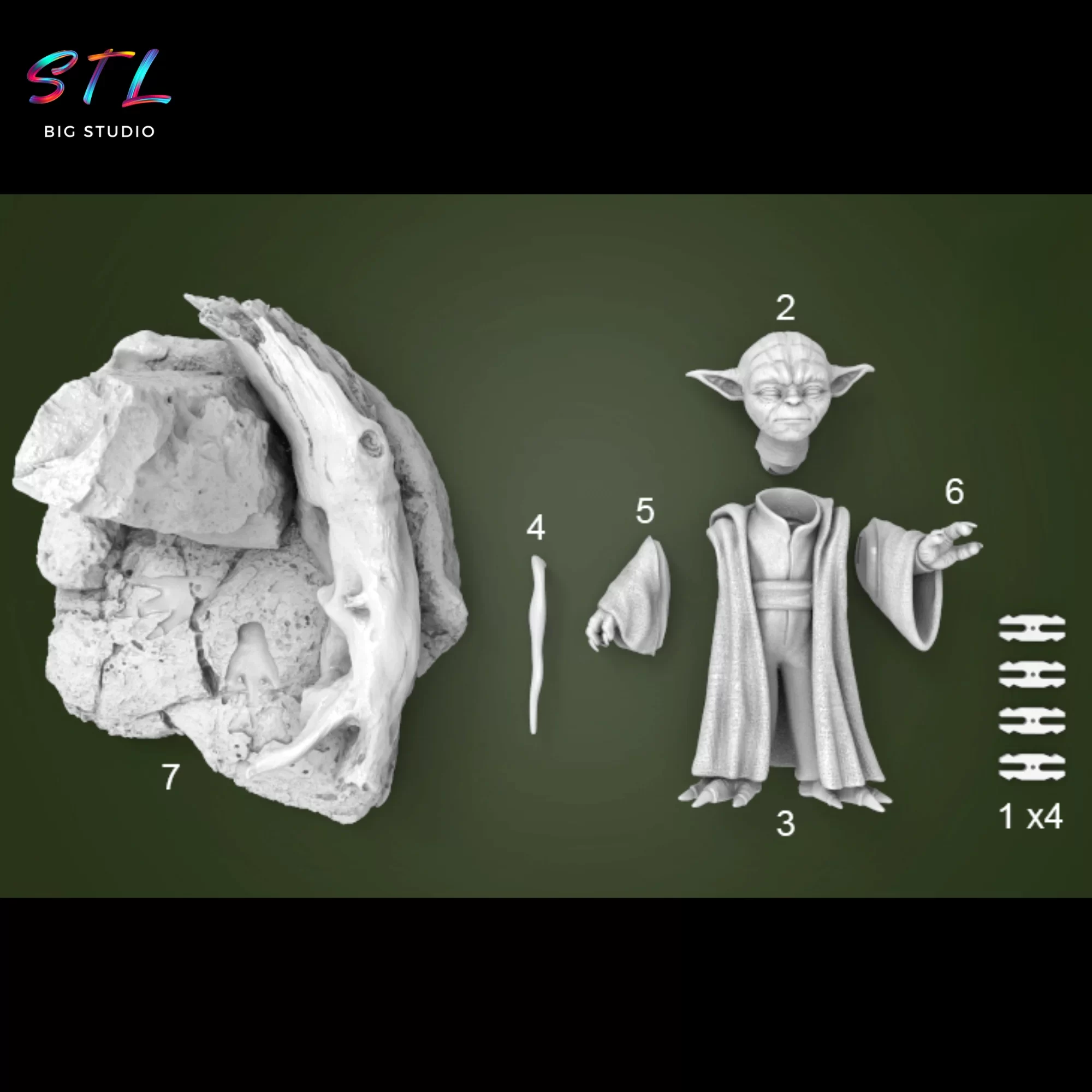 stl yoda imprimir 3d star wars stl yoda imprimir 3d star wars