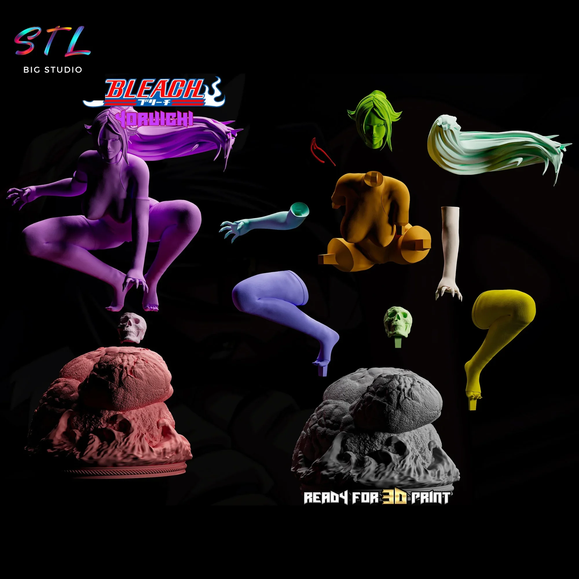 stl yoruichi bleach impresion 3d stl yoruichi bleach impresion 3d