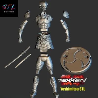 stl yoshimitsu tekken impresion 3d