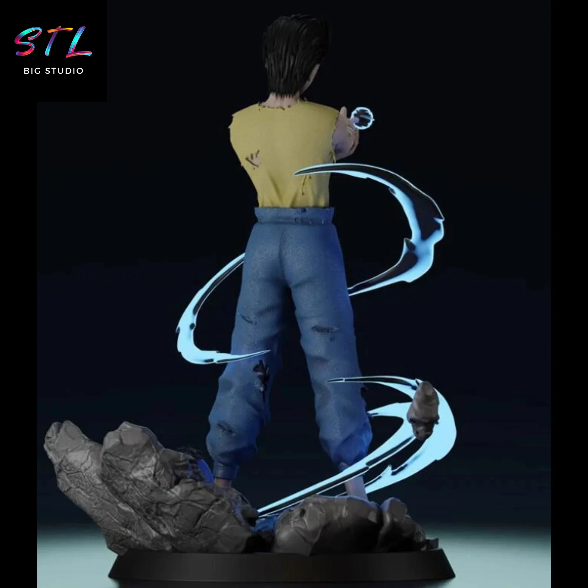 stl yusuke urameshi figura yu yu hakusho para impresion 3d stl yusuke urameshi figura yu yu hakusho para impresion 3d