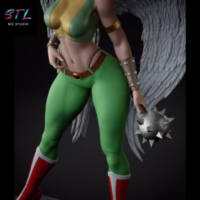 superheroes stl hawkgirl dc impresion 3d