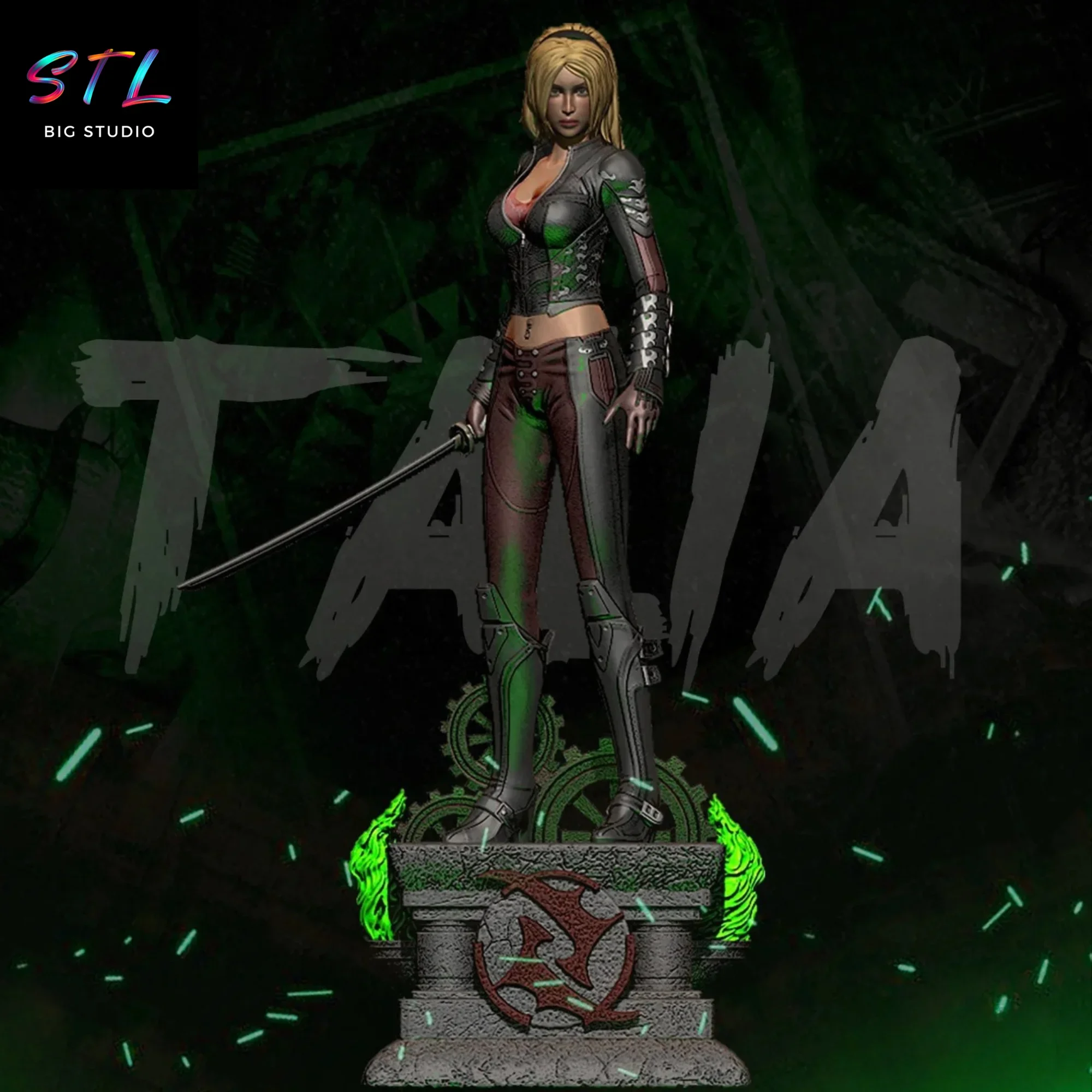 talia al ghul stl impresion 3d dc comics