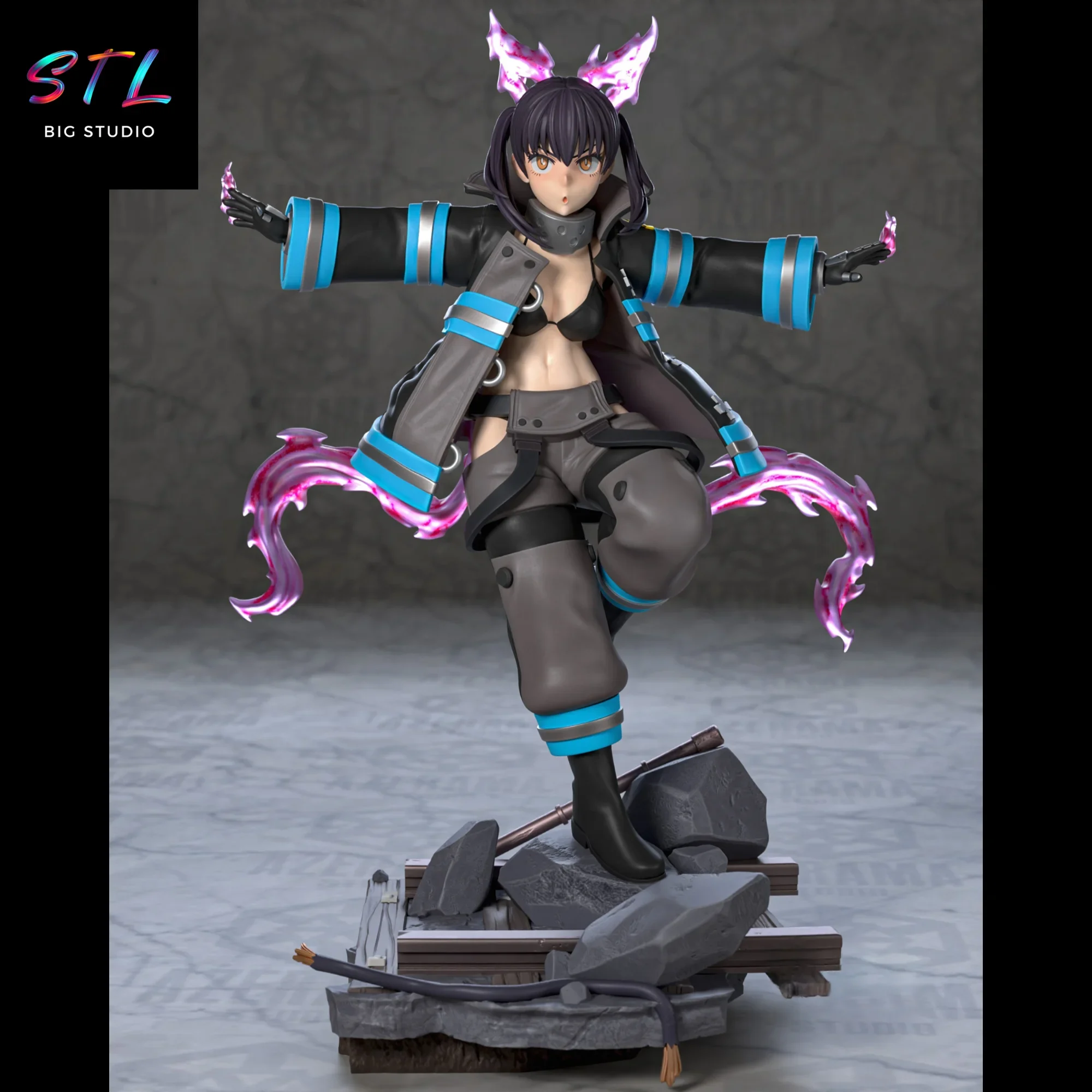 tamaki kotatsu stl fire force para impresion 3d tamaki kotatsu stl fire force para impresion 3d