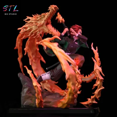 tanjiro kamado stl demon slayer impreison 3d