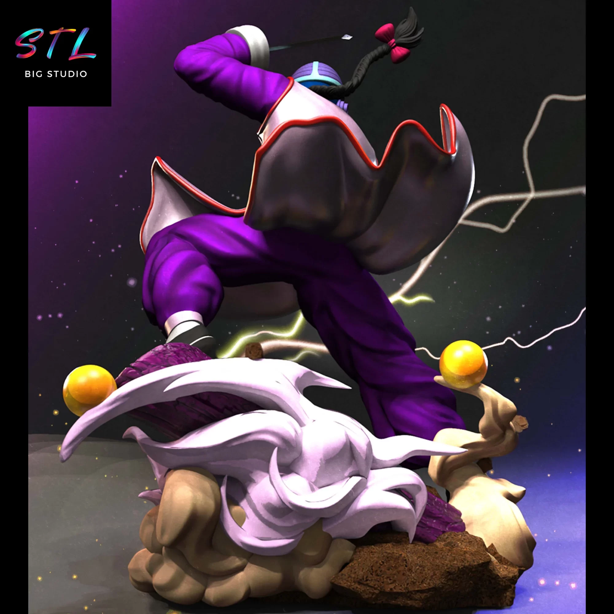 tao pai pai diorama dragon ball stl impresion 3d tao pai pai diorama dragon ball stl impresion 3d