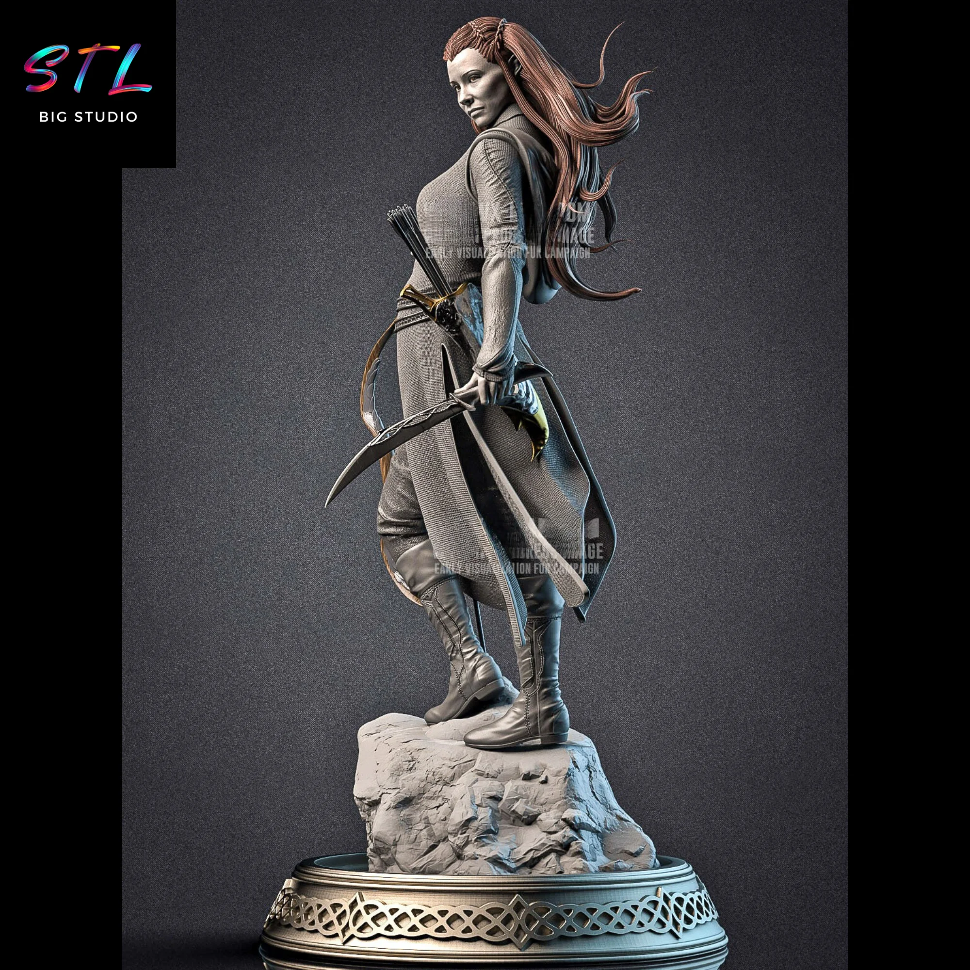 tauriel stl el hobbit impresion 3d