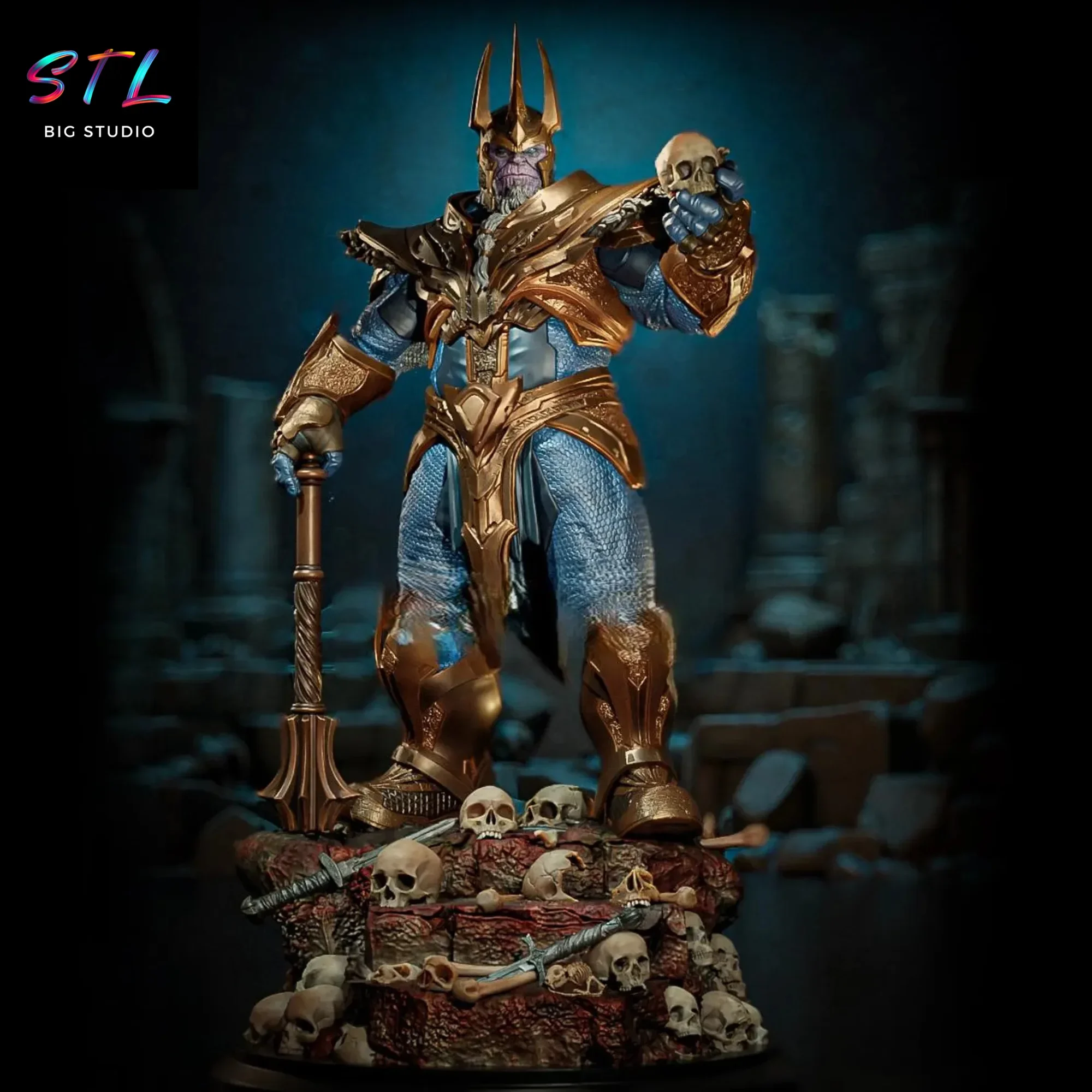 thanos stl avengers impresion 3d marvel