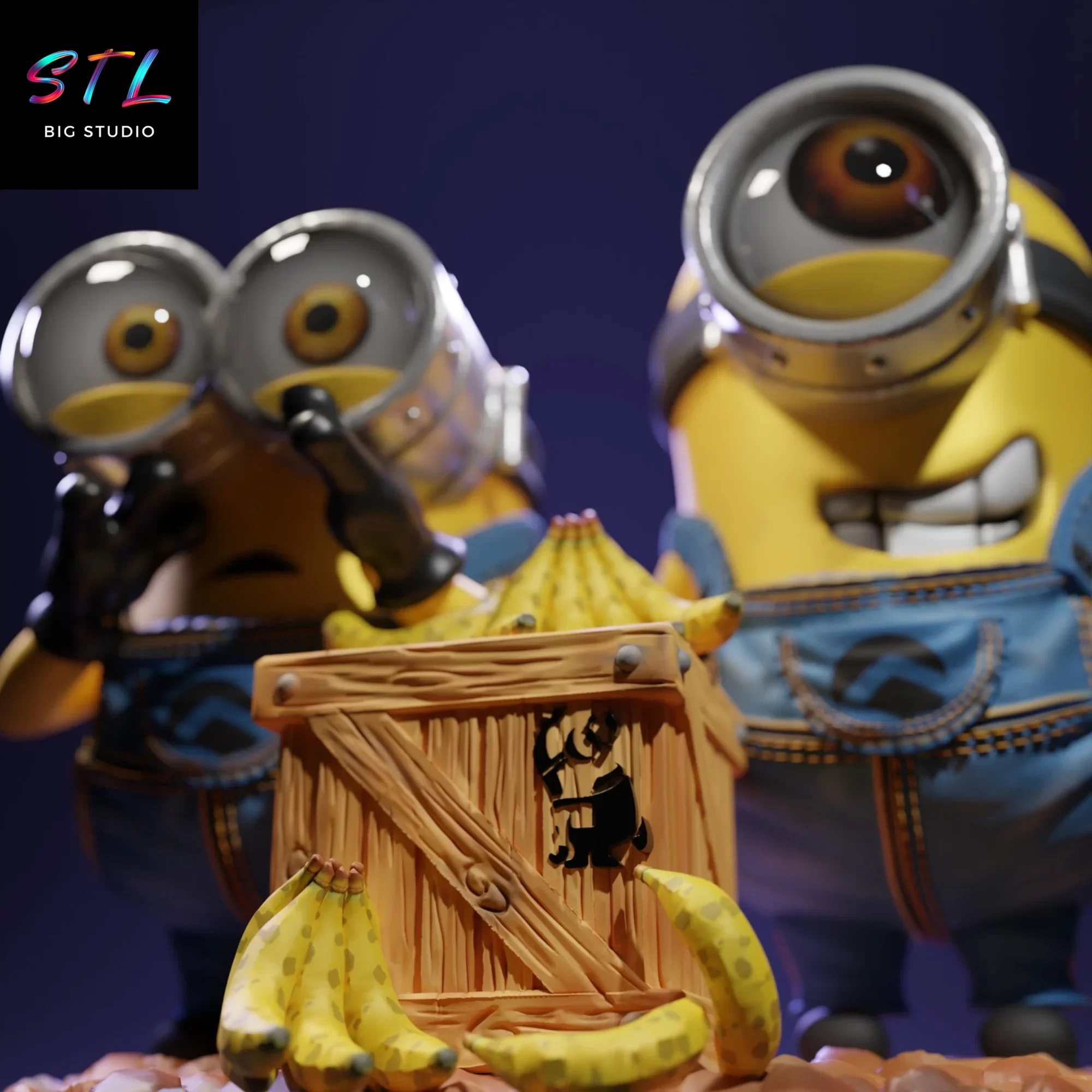 the minions stl diorama impresion 3d the minions stl diorama impresion 3d