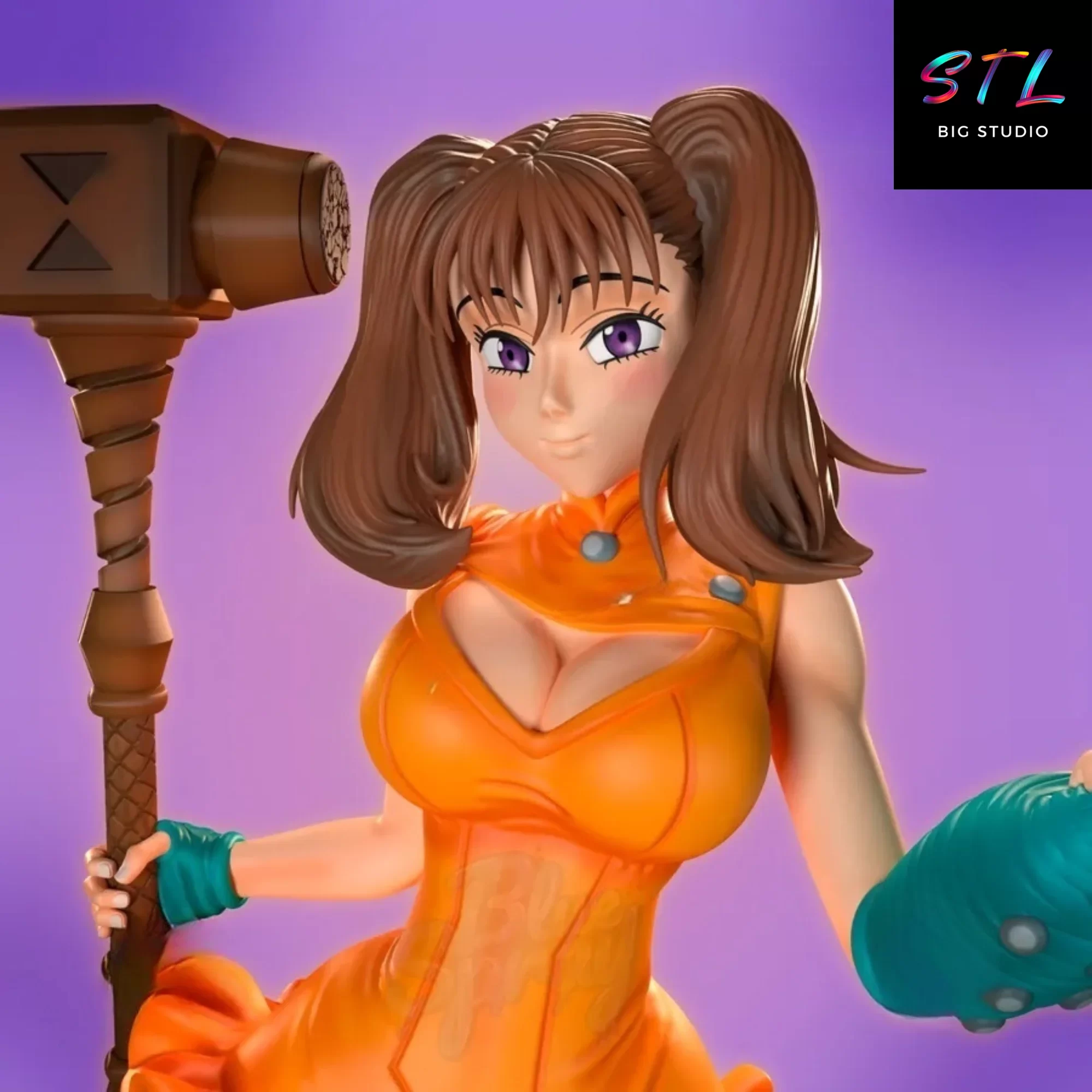 the seven deadly sins stl diane diorama 3d anime the seven deadly sins stl diane diorama 3d anime