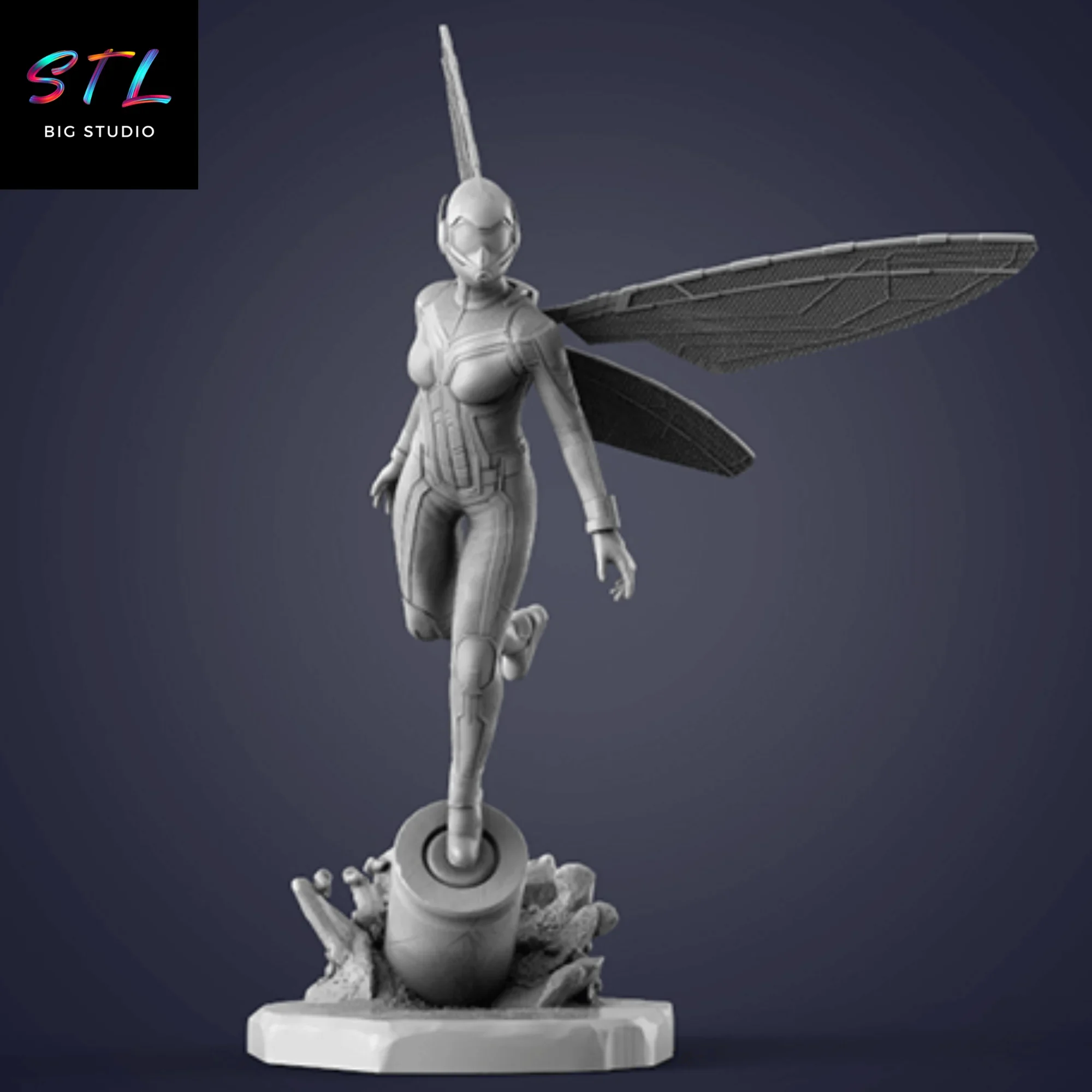 the wasp stl impresion 3d marvel