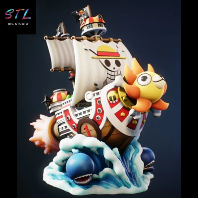 thousand sunny stl one piece impresion 3d