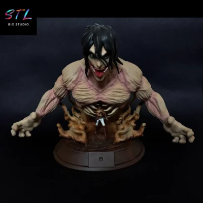 titan de ataque stl eren yeager diorama impresion 3d