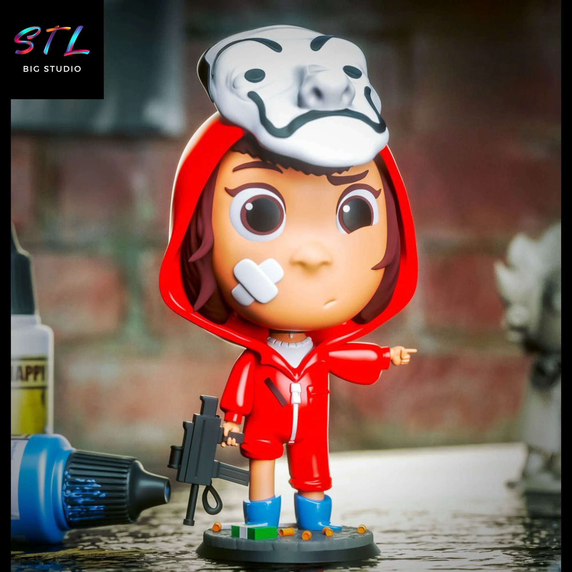 tokyo chibi stl la casa de papel impresion 3d