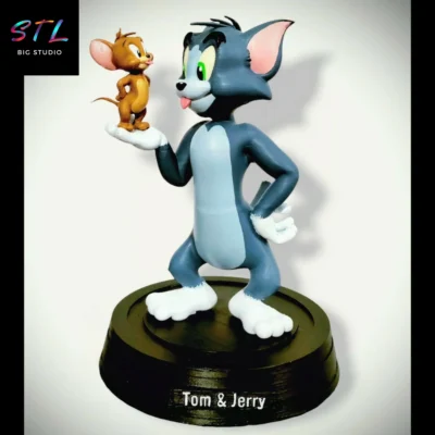 tom y jerry stl impresion 3d