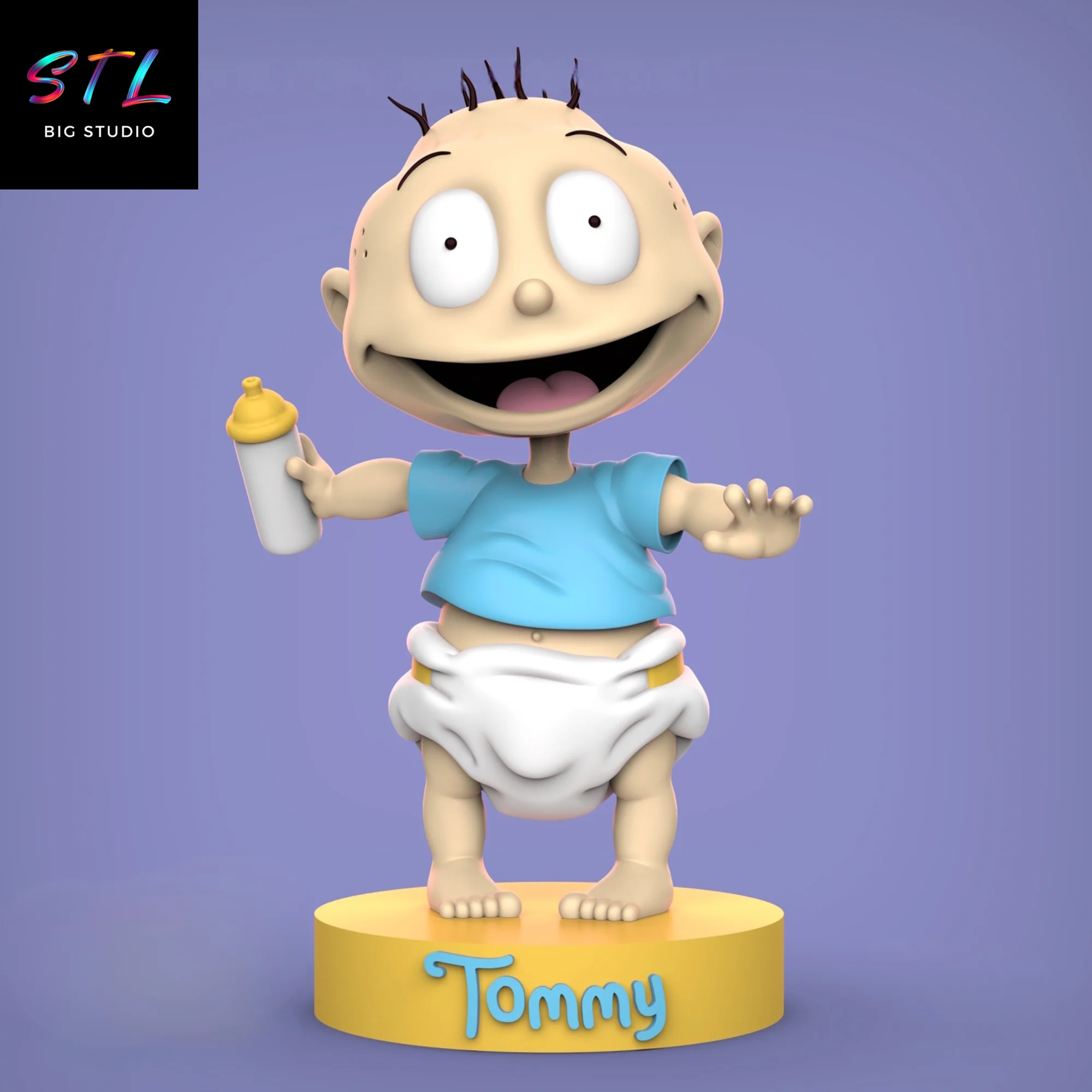tommy pickles stl rugrats para impresion 3d