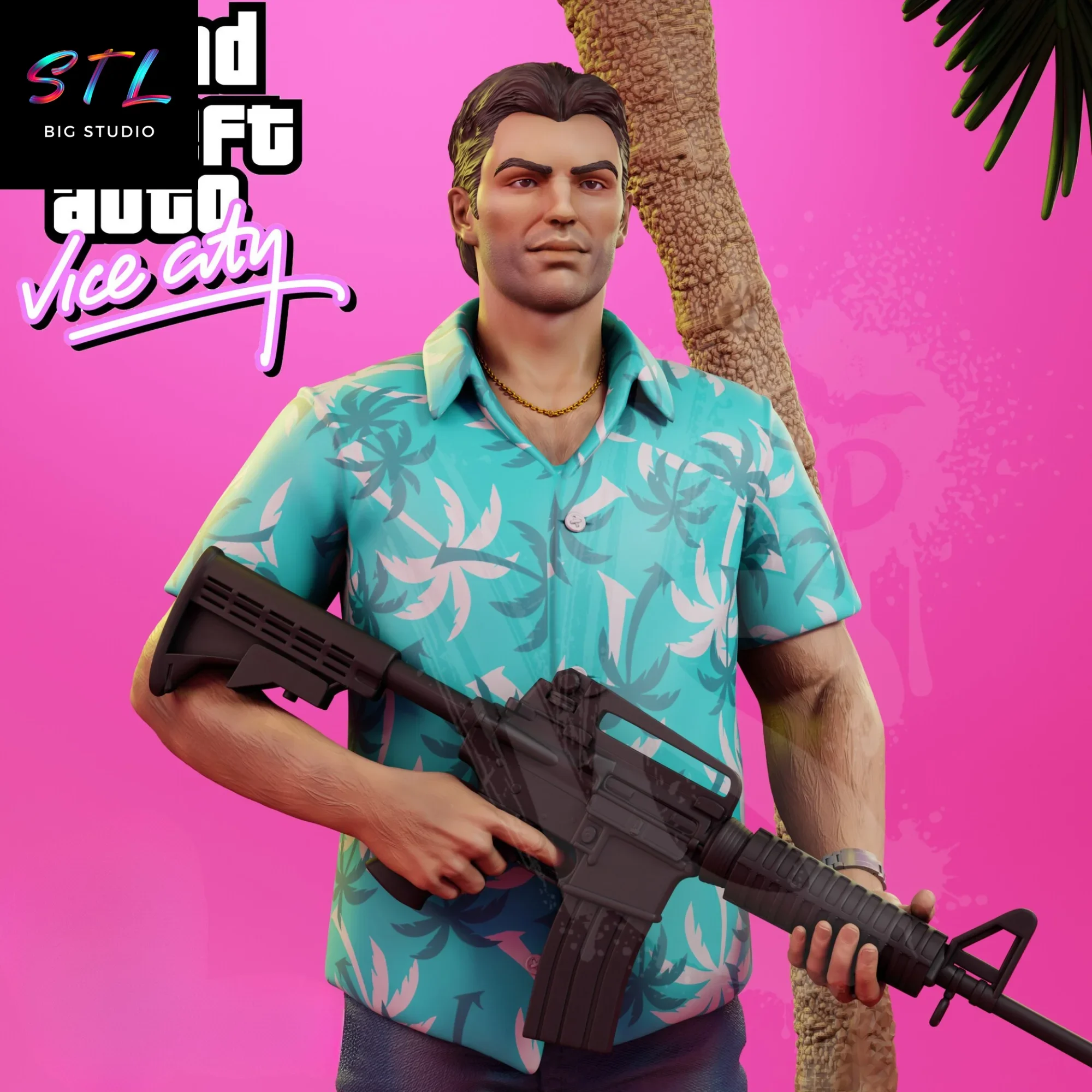 tommy vercetti stl figura impresion 3d gta vice city tommy vercetti stl figura impresion 3d gta vice city