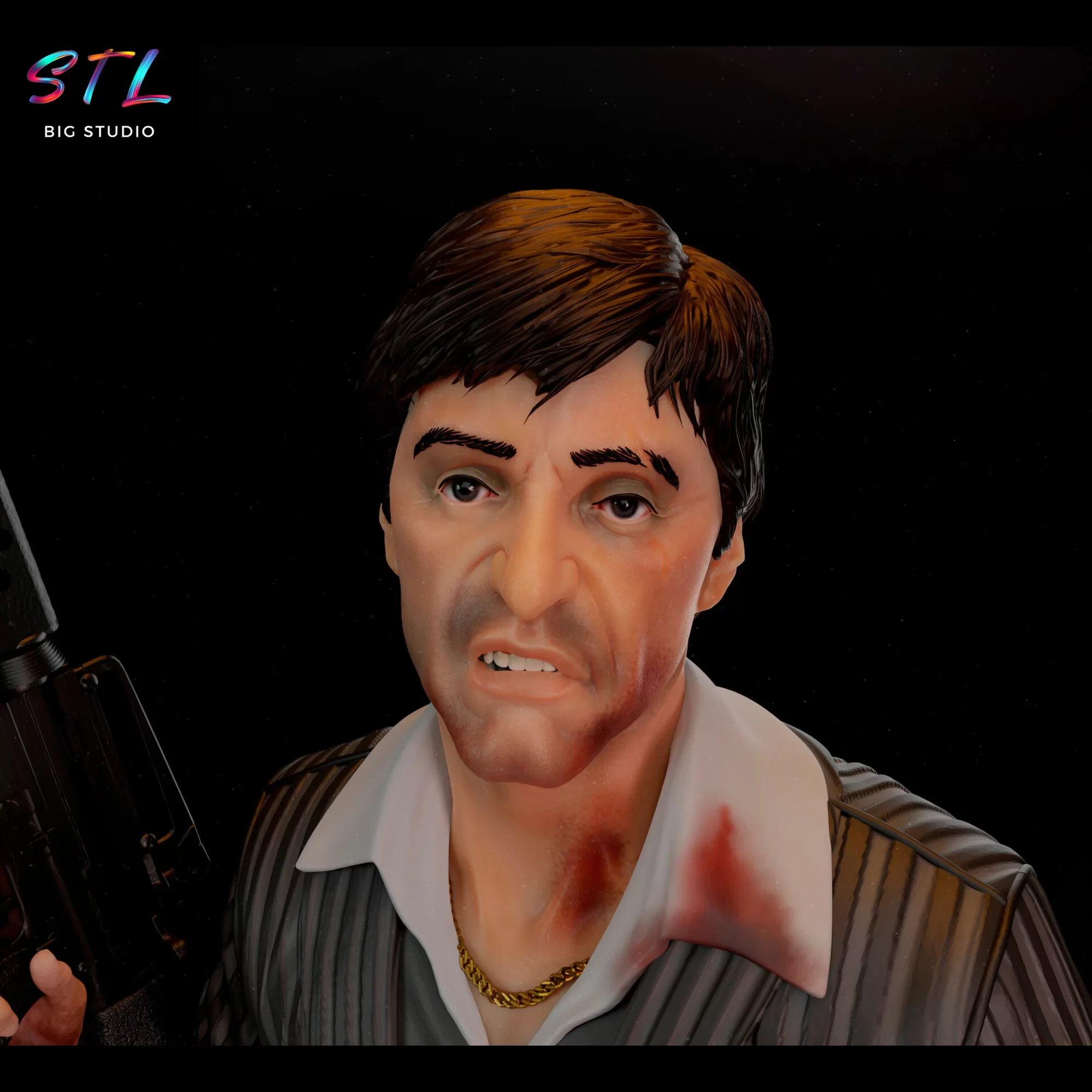 tony montana stl imprimir 3d scarface tony montana stl imprimir 3d scarface