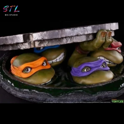 tortugas ninja alcantarilla stl diorama impresion 3d