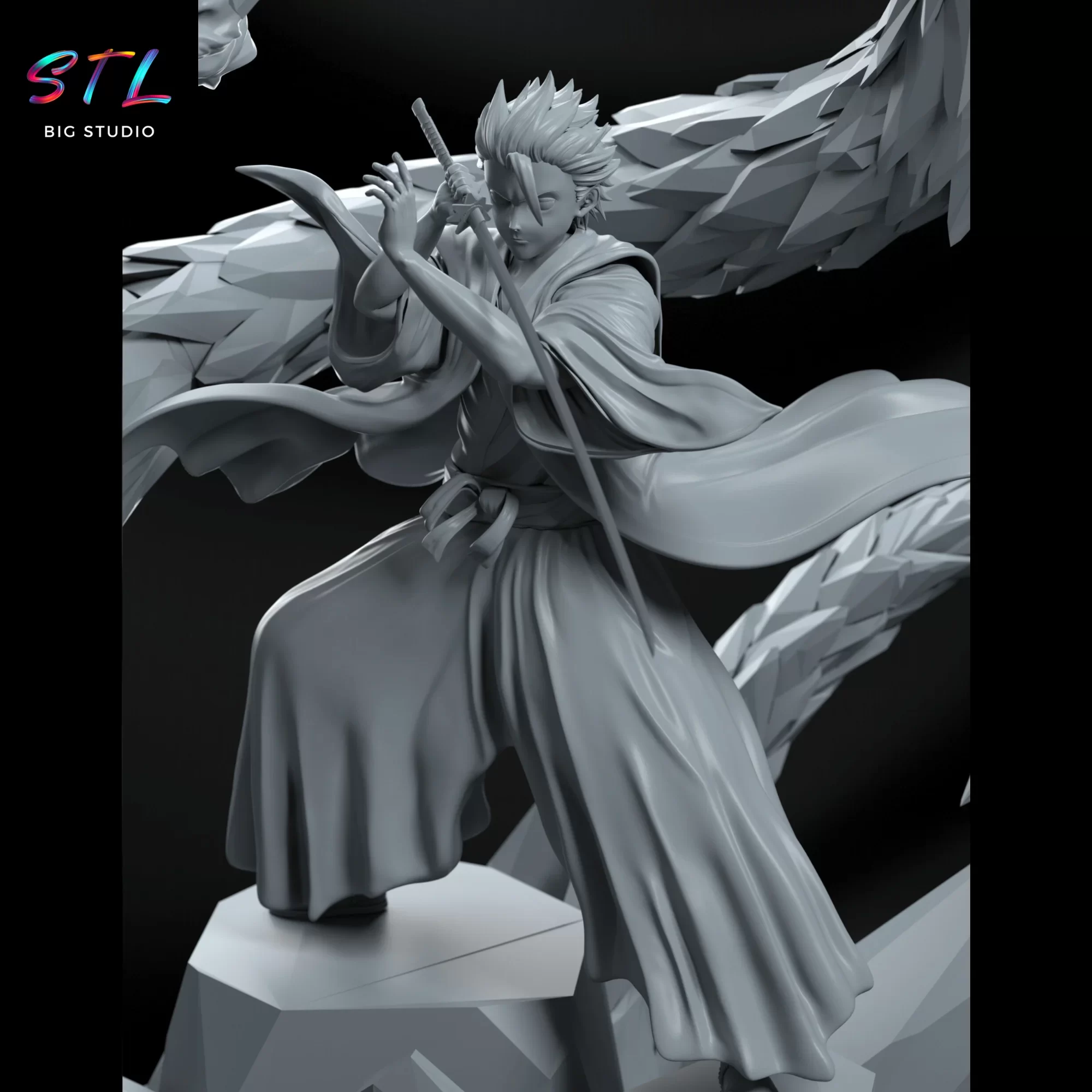 toshiro hitsugaya bleach stl diorama imprimir 3d toshiro hitsugaya bleach stl diorama imprimir 3d