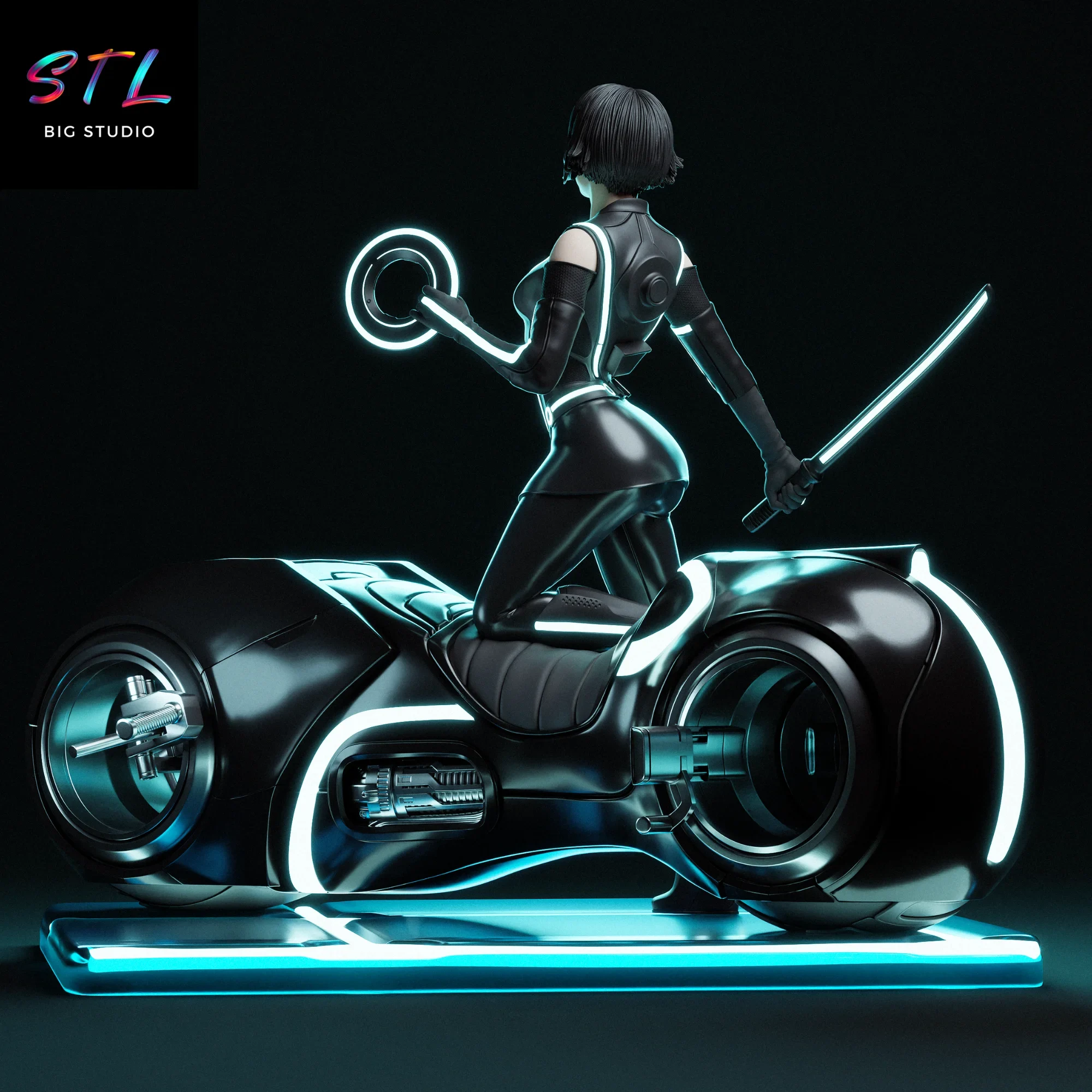 tron legacy stl quorra figura impresion 3d tron legacy stl quorra figura impresion 3d