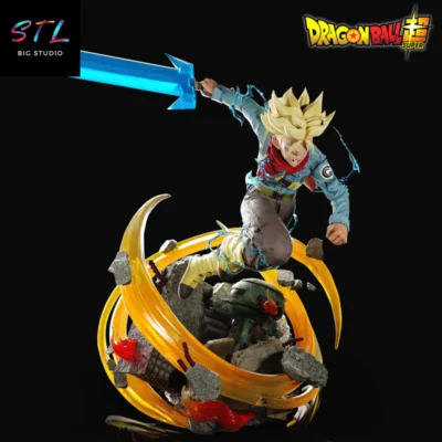 trunks super saiyan stl dragon ball impresion 3d