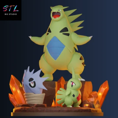 tyranitar stl pokemon impresion 3d