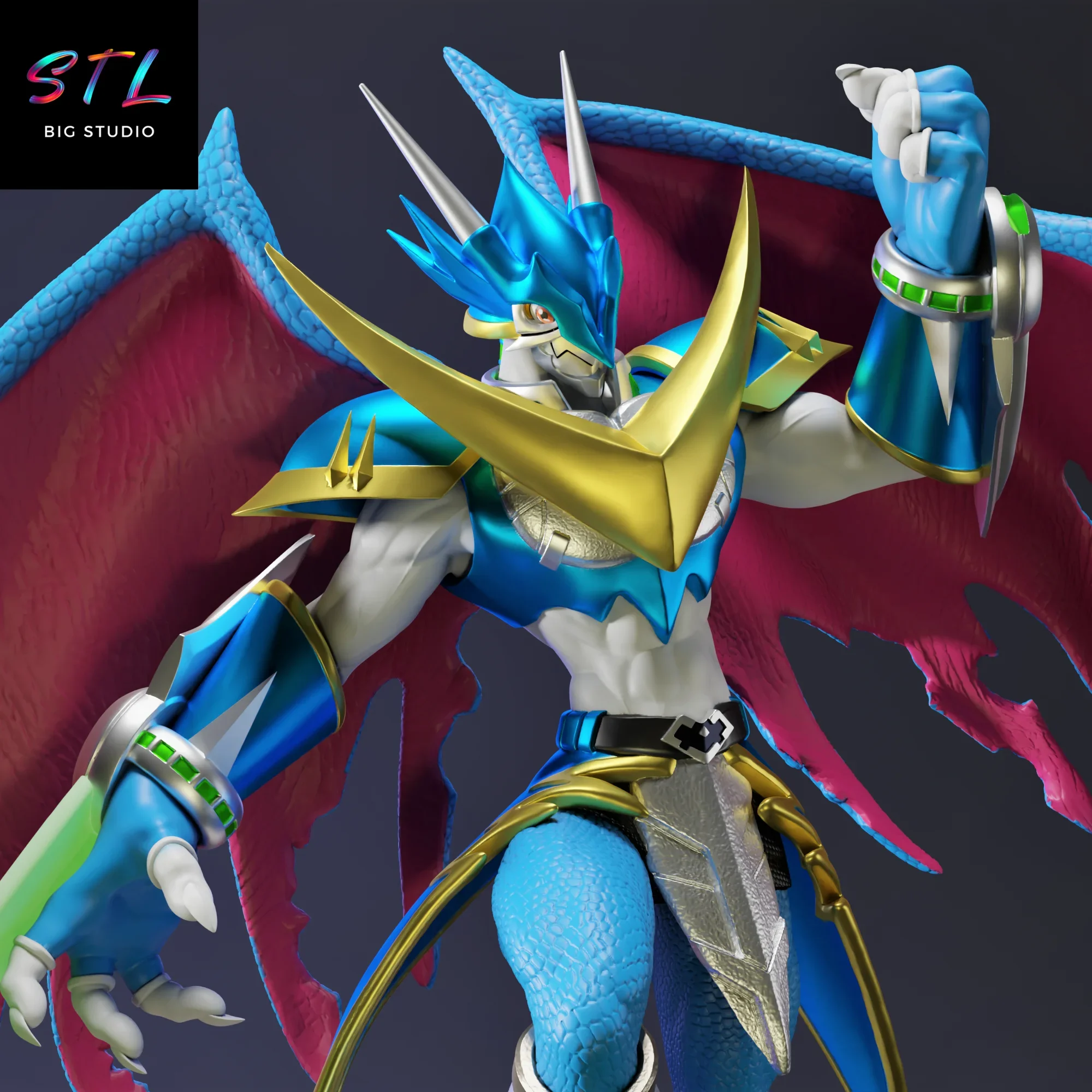 ulforceveedramon stl impresion 3d figura digimon ulforceveedramon stl impresion 3d figura digimon