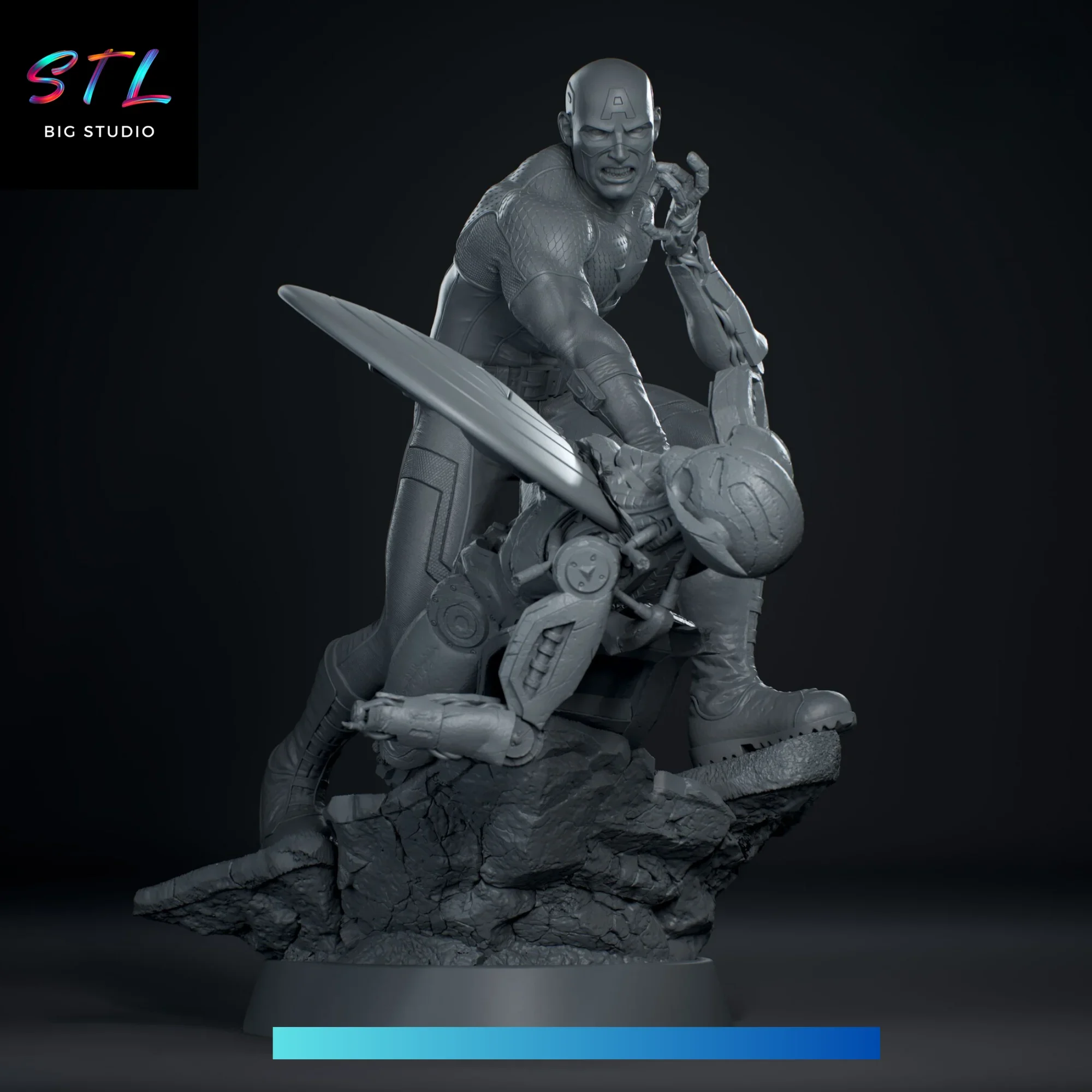 ultron vs capitan america stl impresion 3d figura marvel ultron vs capitan america stl impresion 3d figura marvel