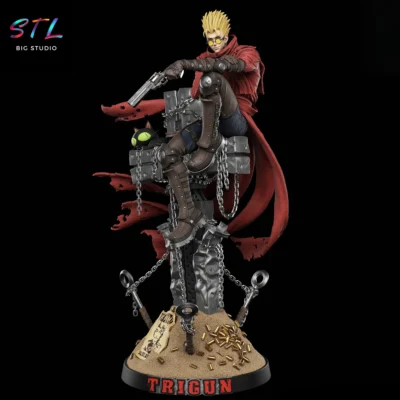 vash estampida stl impresion 3d trigun