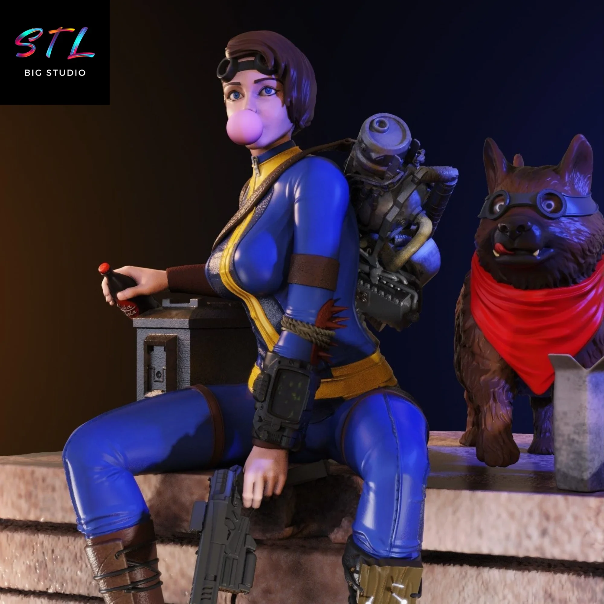 vault dweller stl fallout impresion 3d vault dweller stl fallout impresion 3d