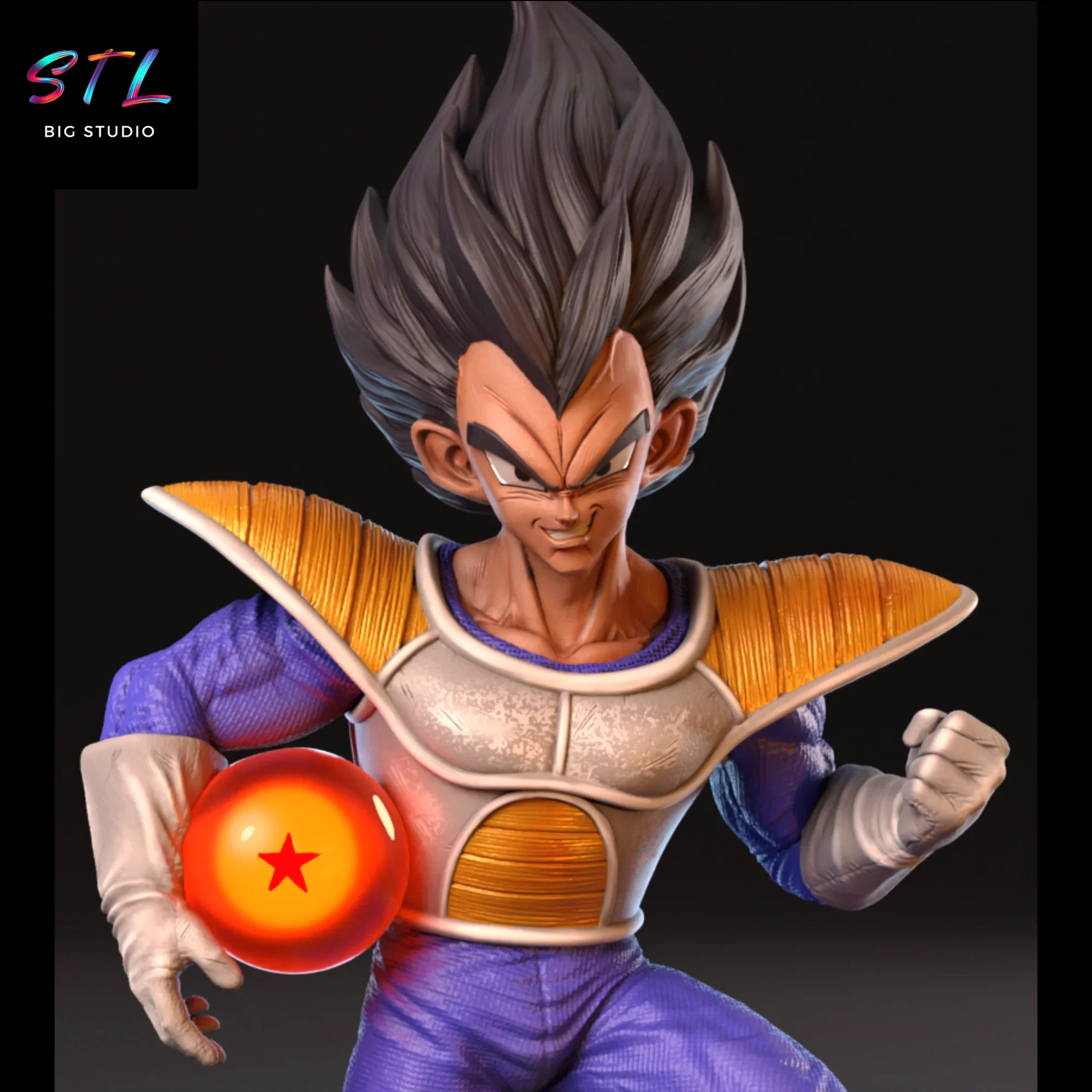 vegeta namek stl figura impresion 3d bola de dragon vegeta namek stl figura impresion 3d bola de dragon