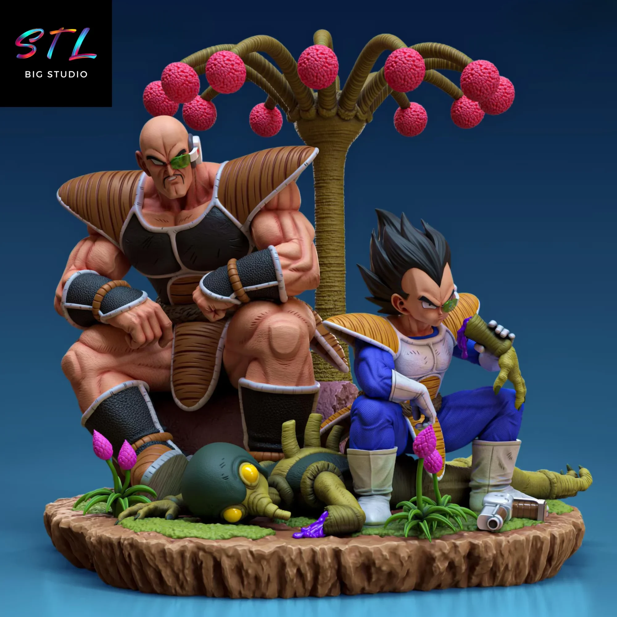 vegeta y nappa stl dragon ball para impresion 3d vegeta y nappa stl dragon ball para impresion 3d