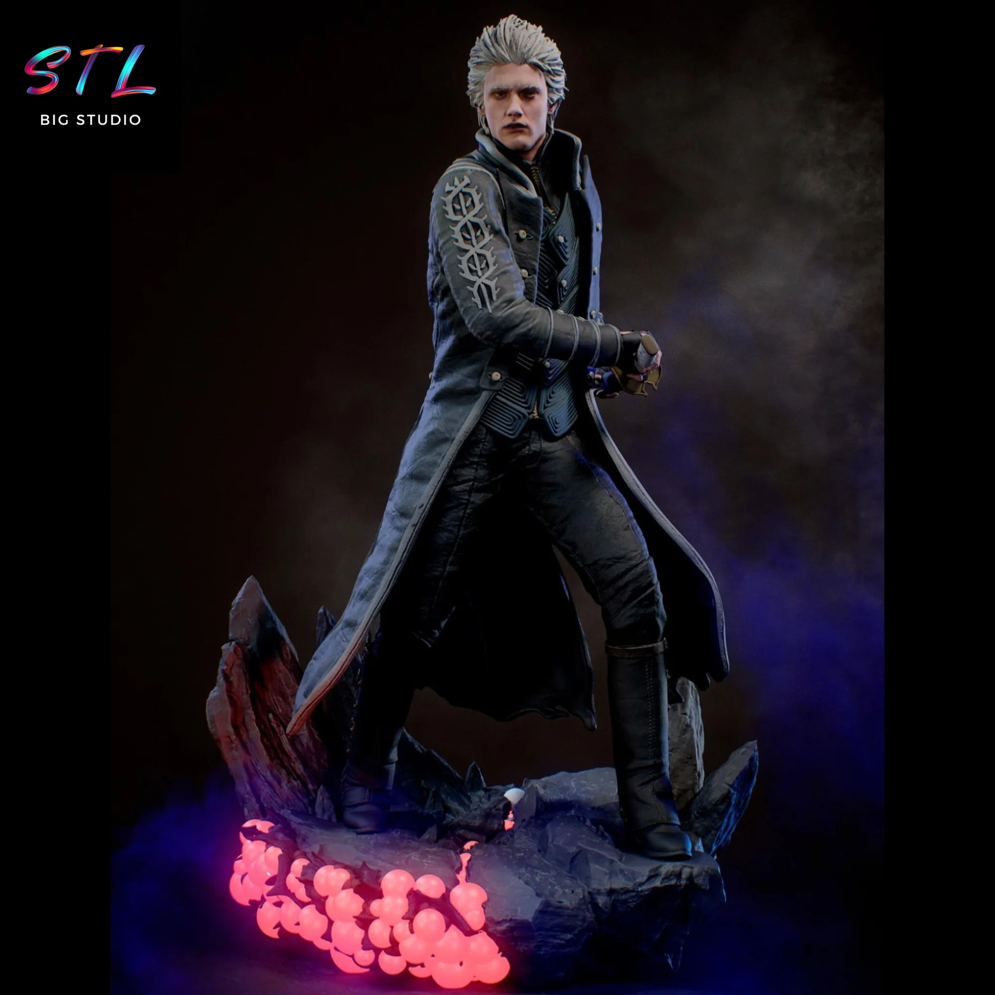 vergil stl devil may cry para impresion 3d