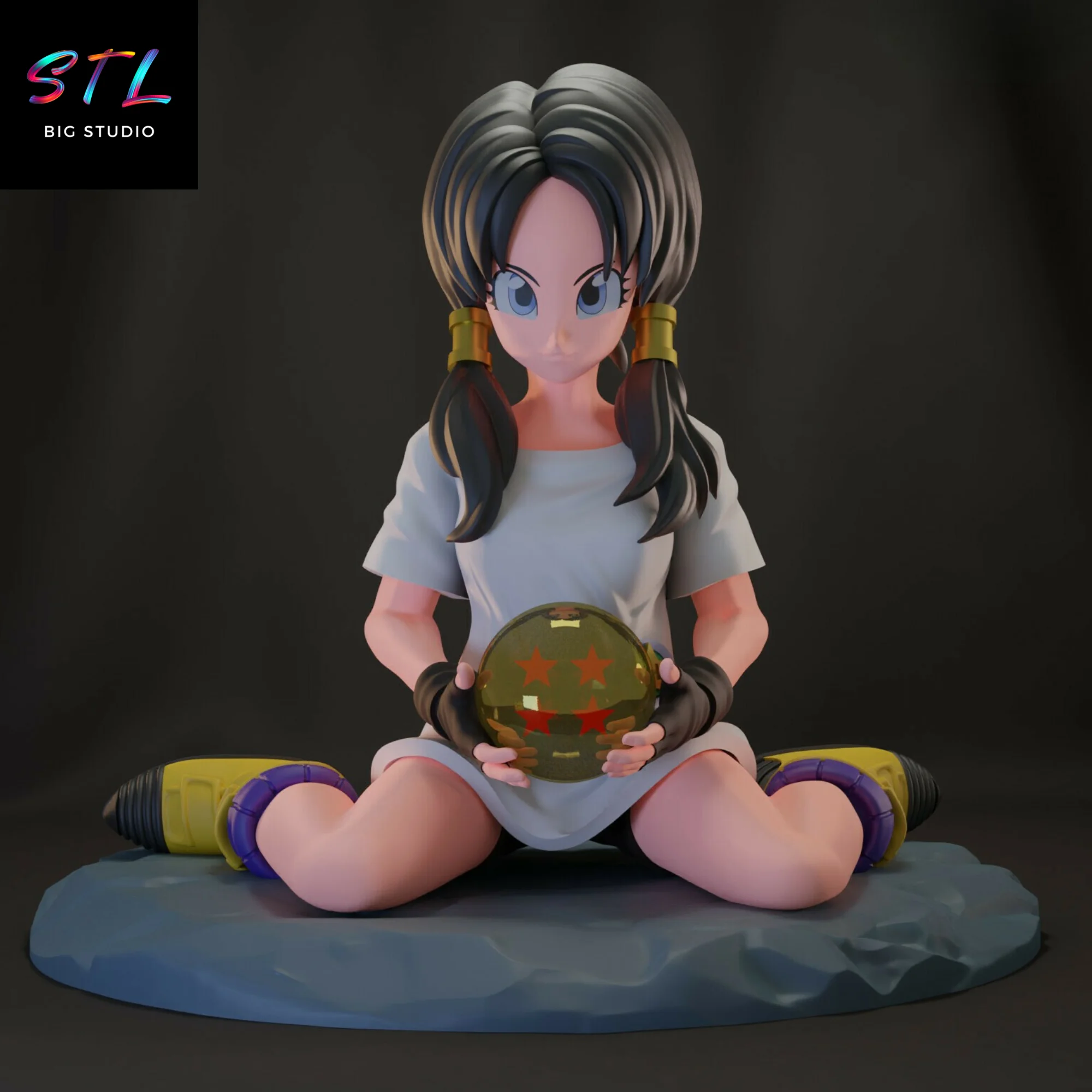 videl stl dragon ball para impresion 3d