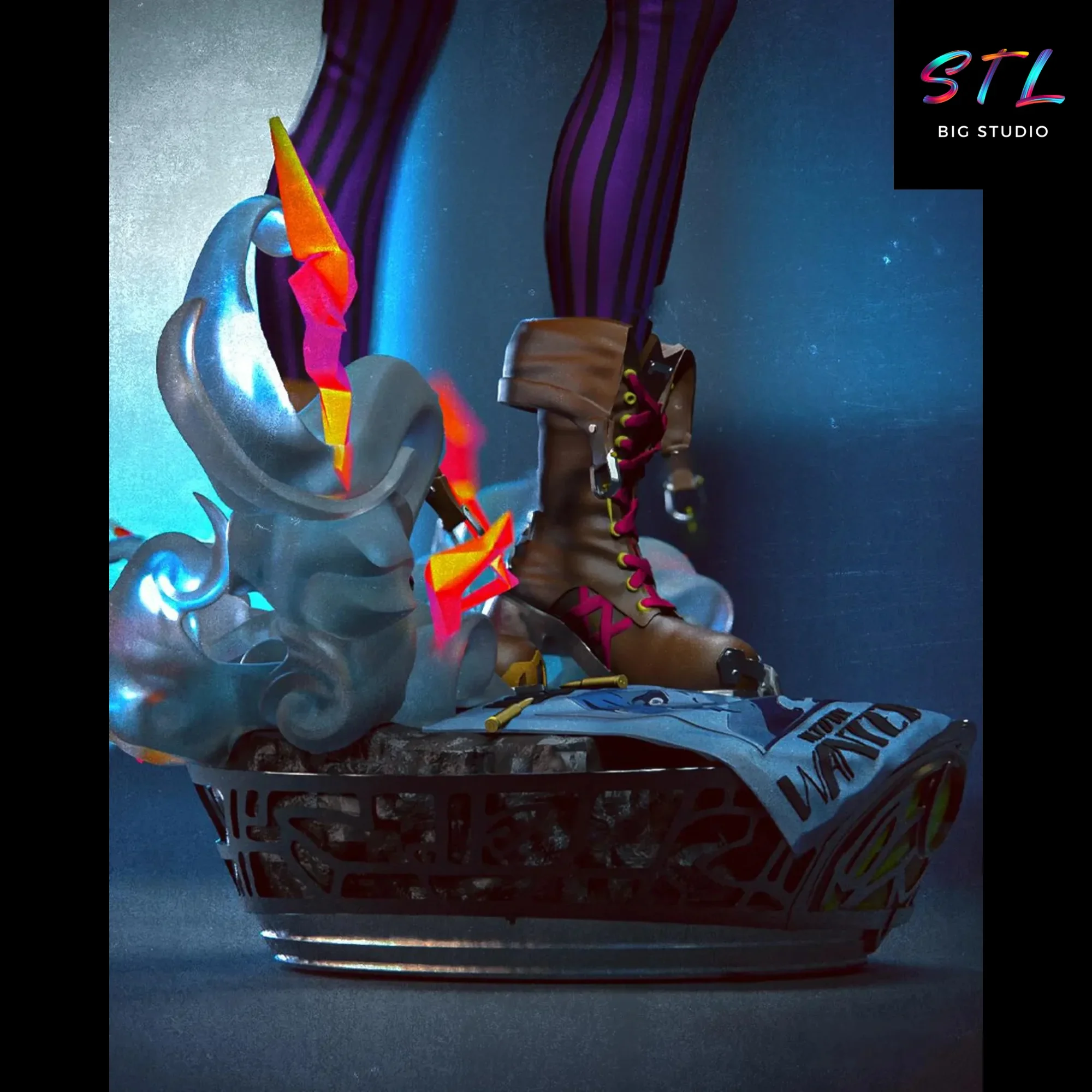 videojuegos stl jinx lol impresion 3d league of legends figura videojuegos stl jinx lol impresion 3d league of legends figura