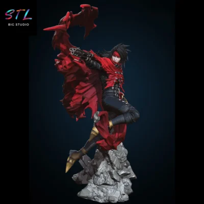 vincent valentine stl final fantasy VII para impresion 3d