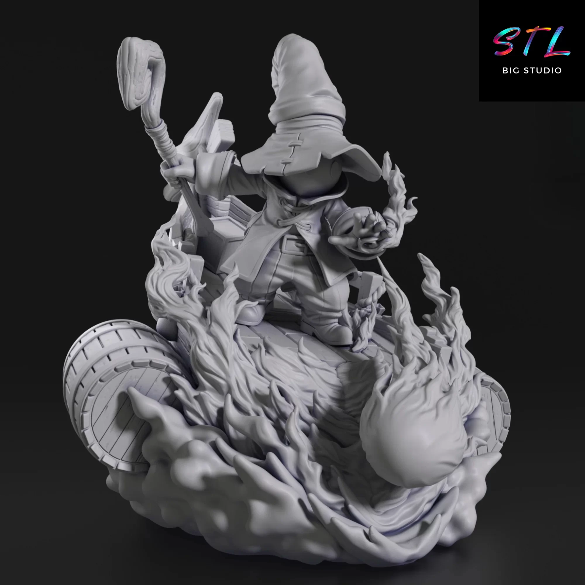 vivi diorama stl final fantasy IX 3d vivi diorama stl final fantasy IX 3d