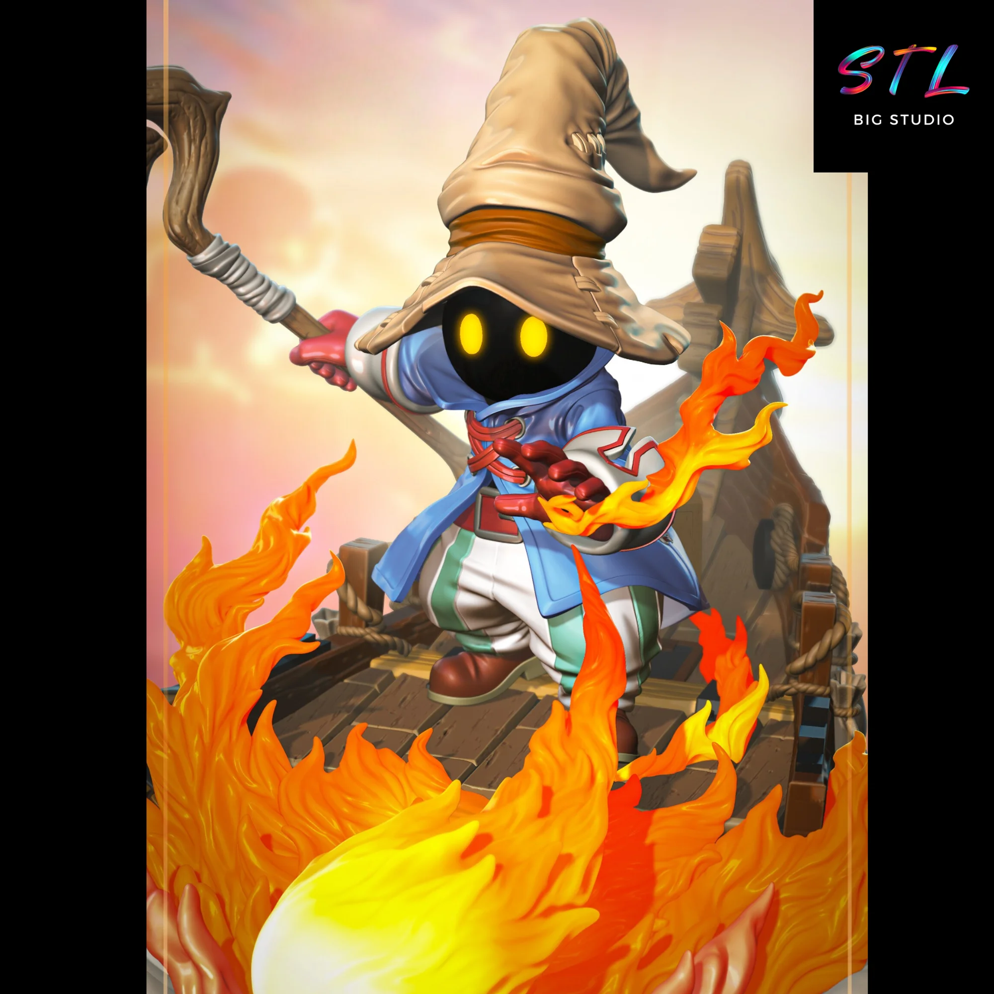 vivi stl final fantasy IX impresion 3d
