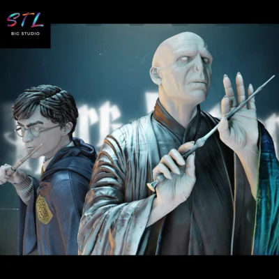 voldemort stl impresion 3d figura con harry potter